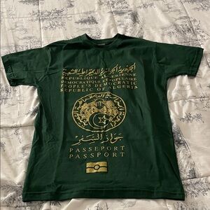 NWOT Algeria الجزائر Algérie Passport T Shirt